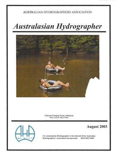 Australasian Hydrographer - 2003-08 Cover