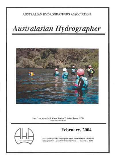Australasian Hydrographer - 2004-02 Cover