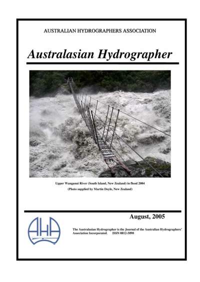 Australasian Hydrographer - 2005-08 Cover