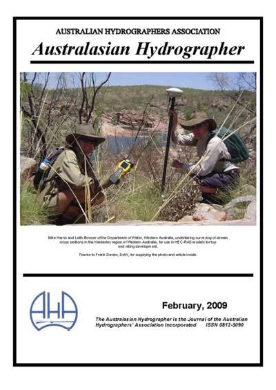 Australasian Hydrographer - 2009-02 Cover