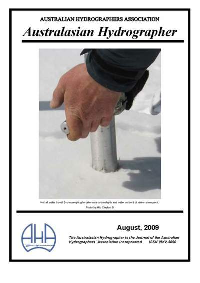 Australasian Hydrographer - 2009-08 Cover