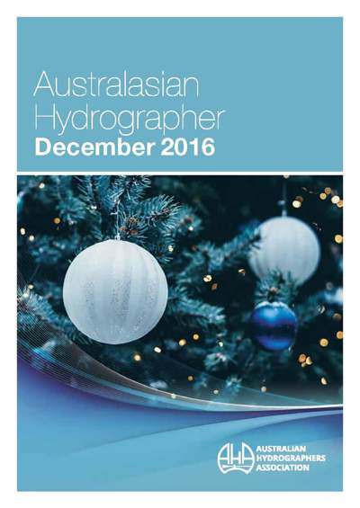 Australasian Hydrographer - 2016-12 Cover