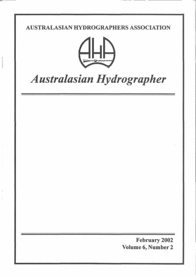 Australasian Hydrographer - 2002-02 Cover