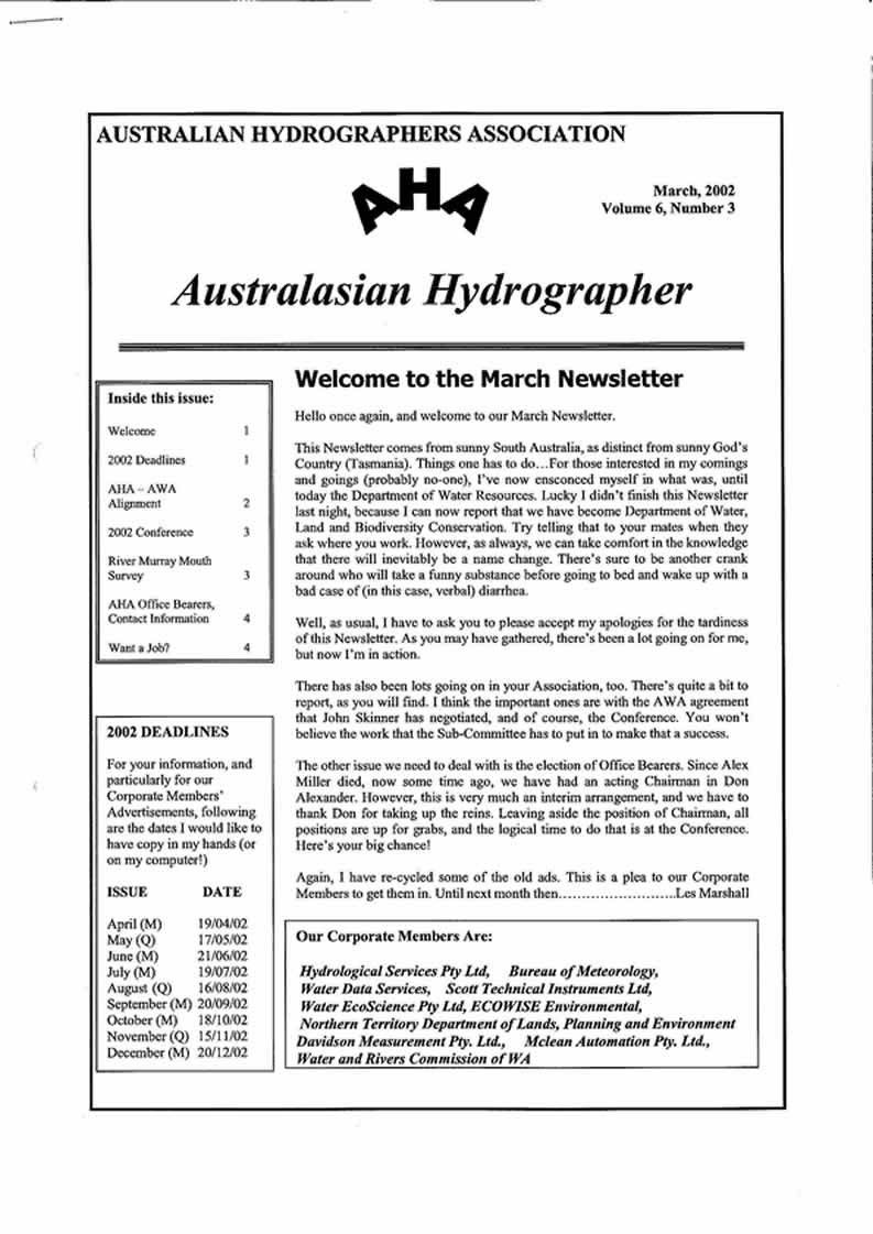 Australasian Hydrographer - 2003-11 Cover