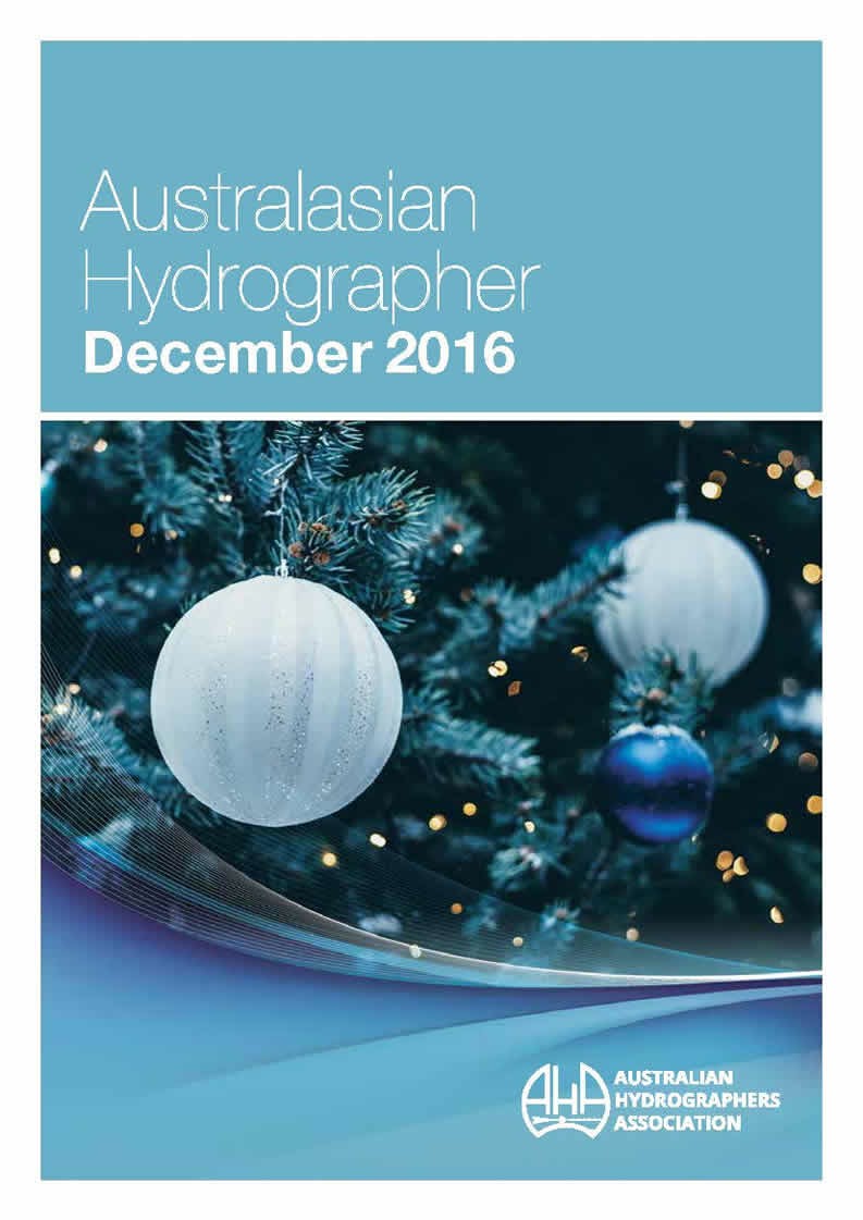 Australasian Hydrographer - 2016-12 Cover